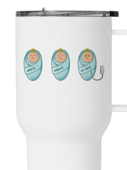 AI baby termosz bögre White
