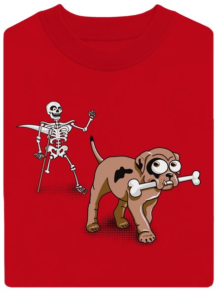 Csontváz unisex crewneck Red
