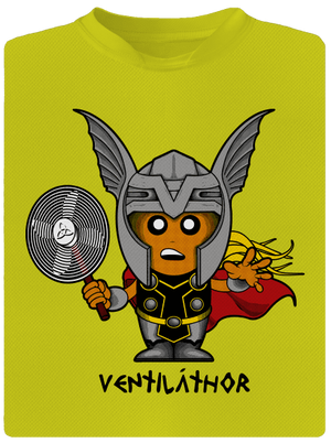 Ventiláthor gyerek sport póló Neon Yellow