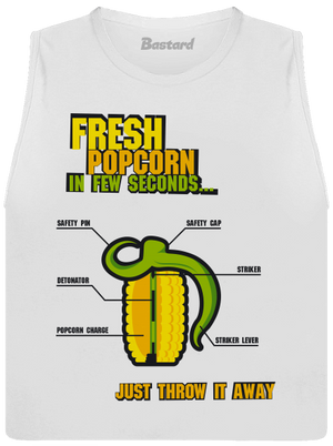 Popcorn grenade női bővített trikó White