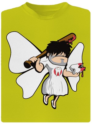 Fogtündér férfi sportpóló Neon Yellow