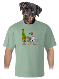 unisex túlméretezett póló