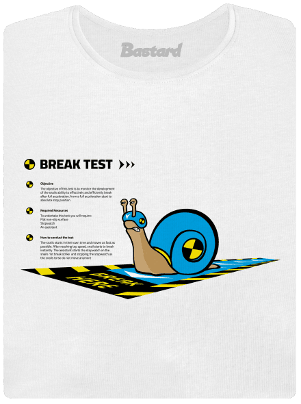 Snail test prémium női póló White