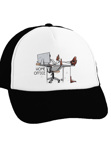 Home office teherautós sapka Black cap
