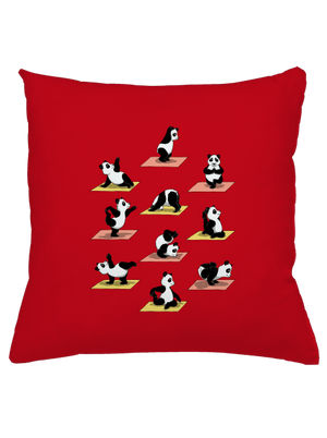 Panda jóga párna Red