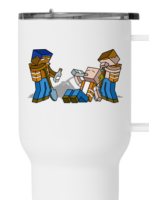 Real Minecraft termosz bögre White