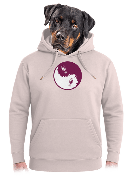 Yin Yang bor unisex prémium pulóver Rose Chalk