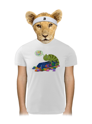 Zavart kaméleon gyerek sport póló White