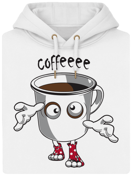Zombie coffee unisex prémium pulóver Snowwhite