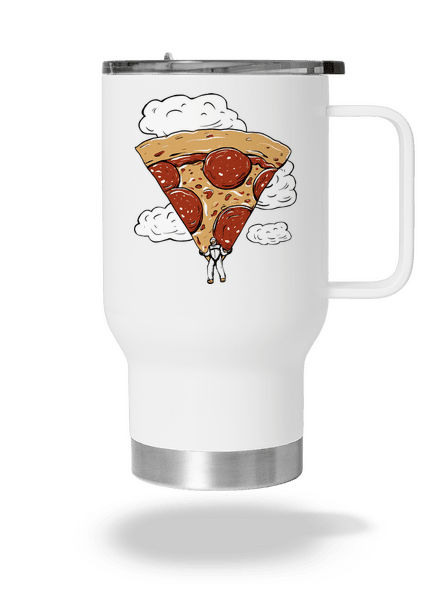 Pizza ejtőernyős termosz bögre White