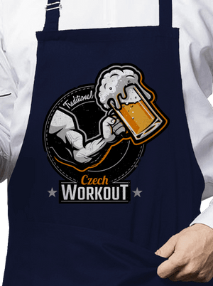 Czech workout kötény Navy