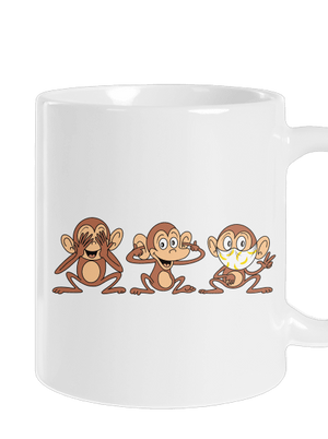 Kis majom hagyományos bögre White