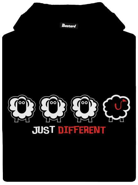 Fekete bárány női kenguruzsebes pulóver Black