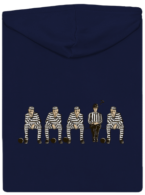 Nem bűnös cipzáras férfi pulóver Navy