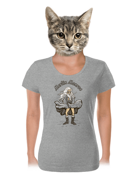 Merlin Monroe	 női póló Dark Gray Melange