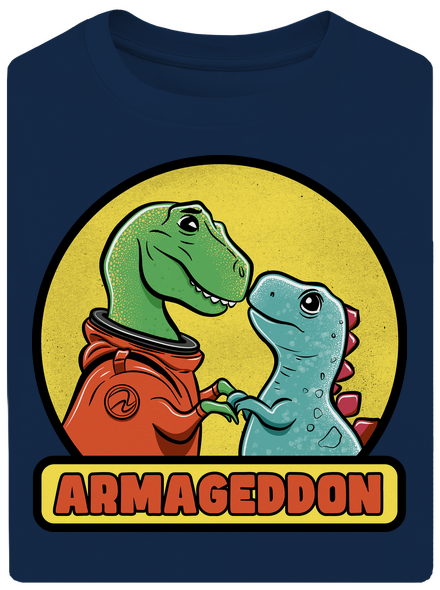 Armageddon unisex túlméretezett póló Midnight Blue