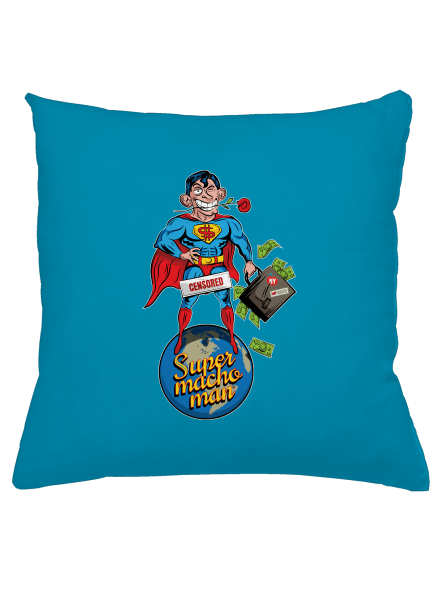 Supermachoman párna Blue Turquoise