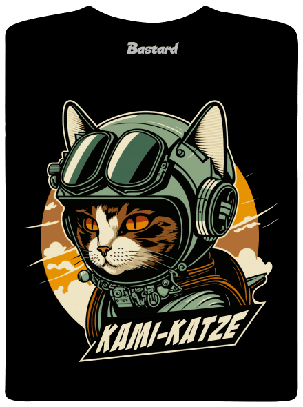 Kami-Katze gyerek póló Black