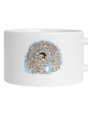 Nem megyek a tömeggel macaron bögre White