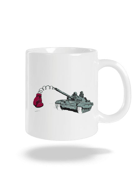 Tank hagyományos bögre White