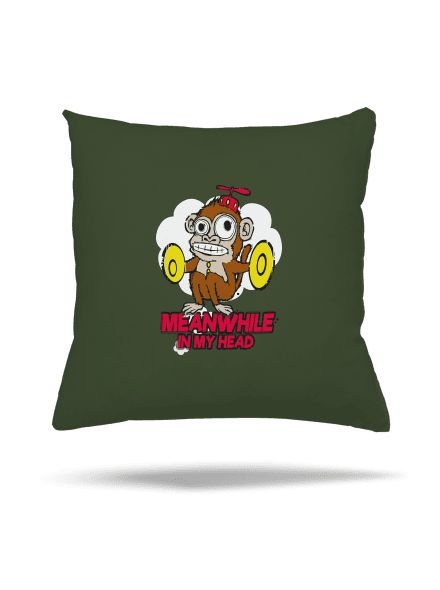 Monkey in my head párna Olive Green