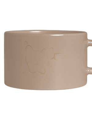 Joghurt macaron bögre Brown Macaron