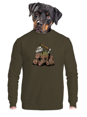 I Am Groot unisex crewneck Urban Khaki