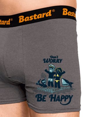 Don't worry boxeralsó Gray Melange