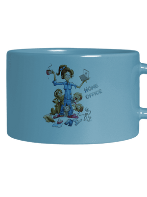 Anyukák home office macaron bögre Blue Macaron