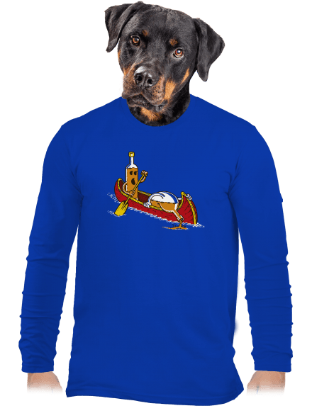 Rumivók férfi hosszú ujjú póló Royal Blue