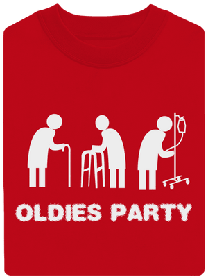 Oldies party unisex crewneck Red