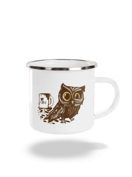 Koffeinfüggő bagoly pléhbögre White