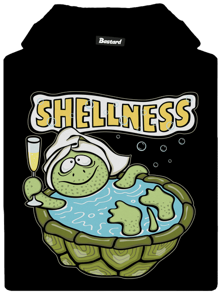 Shellness gyerek kenguruzsebes pulóver Black