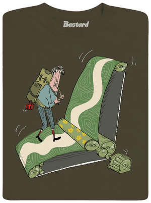 túrázás az övön férfi hosszú ujjú póló Urban Khaki