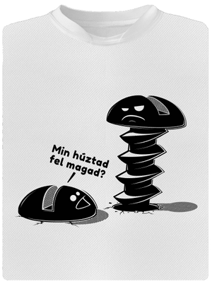 Felhúzva férfi sportpóló White