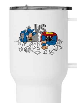 A szuperhősök harca termosz bögre White