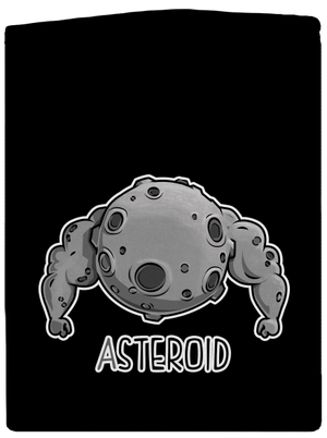 Asteroid cipzáras férfi pulóver Black