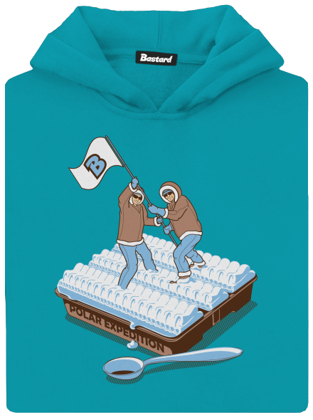 Sarki expedíció gyerek kenguruzsebes pulóver Hawaiian Blue