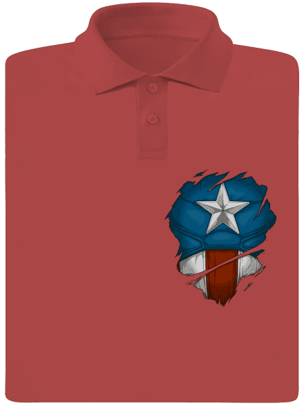 Captain inside férfi pólóingek Burgundy