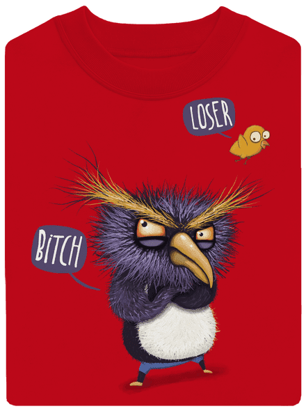 A pingvin nem repül unisex crewneck Red
