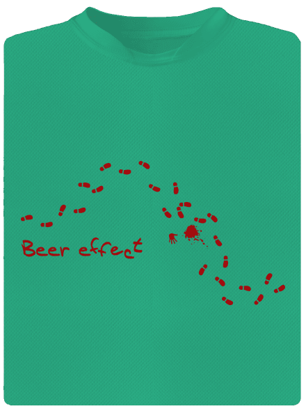 Beer effect férfi sportpóló Mint Mal