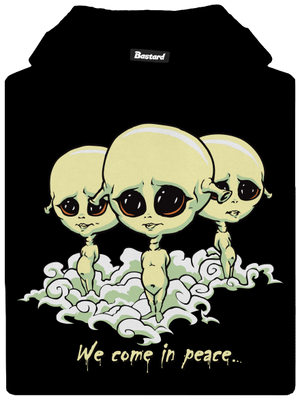 Látogatók gyerek kenguruzsebes pulóver Black