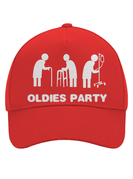 Oldies party baseballsapka Classic Red