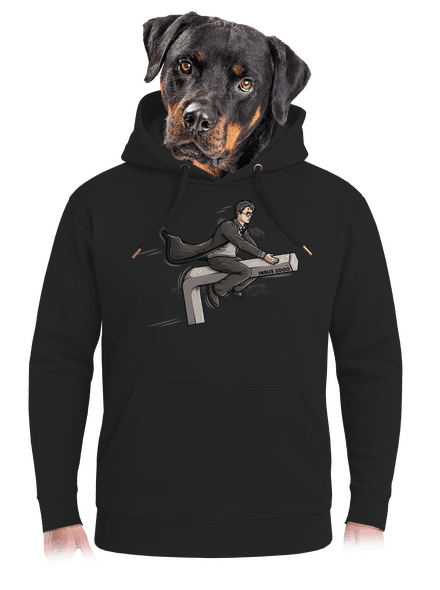 Harry az imbuszon unisex prémium pulóver Dark Black