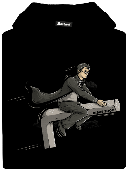 Harry az imbuszon gyerek kenguruzsebes pulóver Black