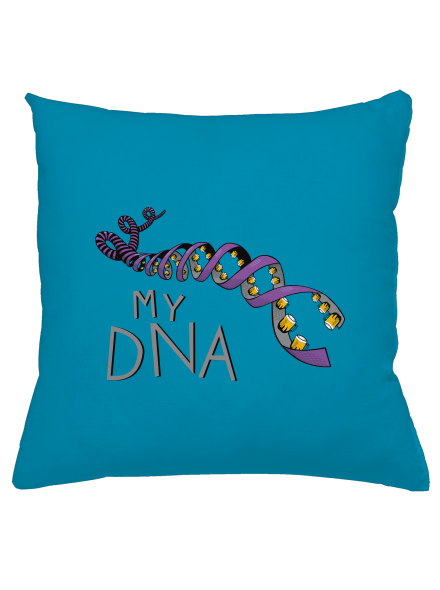 My DNA párna Blue Turquoise