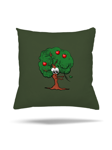 Alma és almafa párna Olive Green