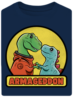 Armageddon unisex túlméretezett póló Midnight Blue