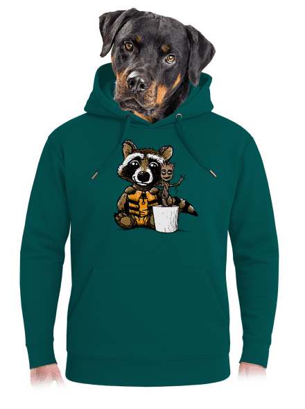 A galaxis őrzői unisex prémium pulóver Emerald Green