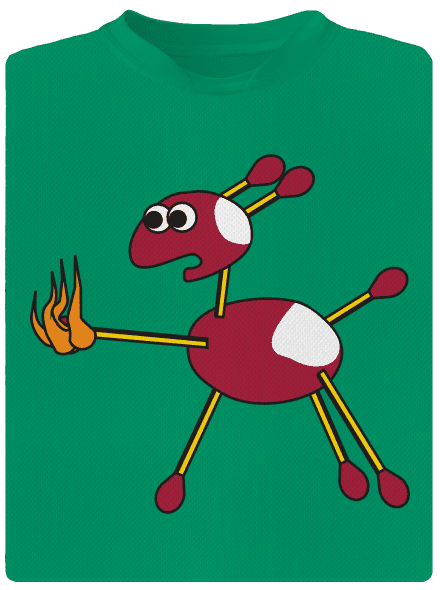  gyerek sport póló Kelly Green Mal